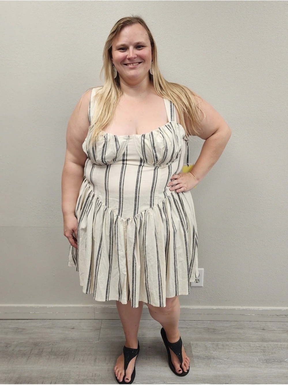 Future Collective Cream Corset Mini Dress - New! - Size 22
